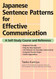 Japanese Sentence Patterns for Effective Communication: A Self-Study