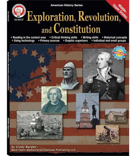 Mark Twain American History Workbook Grades 6-12 Exploration American