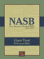 NASB Giant-Print Reference Bible (Burgundy Imitation Leather)