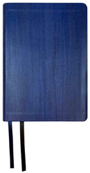NASB Large Print Compact Gift Bible for Men or Women Blue Leather Cover