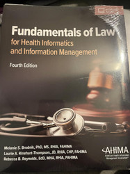 Fundamentals of Law for Health Informatics and Information Management