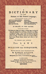 A Dictionary of the Norman or Old French Language