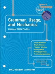 Grammar Usage and Mechanics Language Skills Practice
