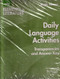 Elements of Literature Daily Language Activities
