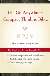 NRSV The Go-Anywhere Compact Thinline Bible Bonded Leather Black