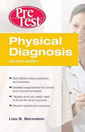 Physical Diagnosis PreTest Self Assessment and Review Seventh