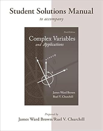 Student's Solutions Manual to accompany Complex Variables