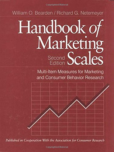 Handbook Of Marketing Scales