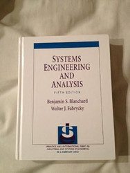 Systems Engineering and Analysis