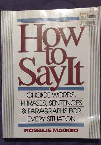 How to Say It