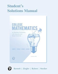 Student Solutions Manual for College Mathematics for
