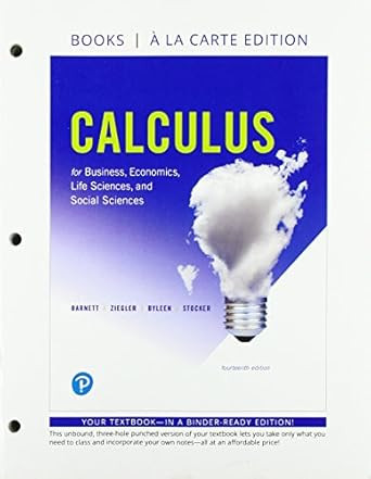 Calculus for Business Economics Life Sciences and Social