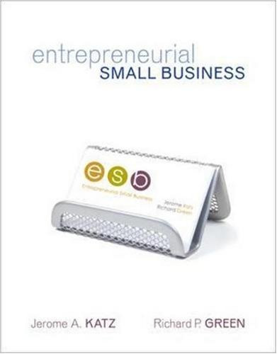 Entrepreneurial Small Business Jerome Katz American Book