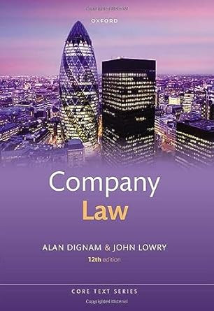 Company Law (Core Texts Series)