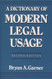 A Dictionary of Modern Legal Usage