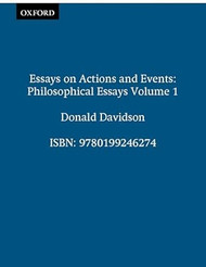 Essays on Actions and Events