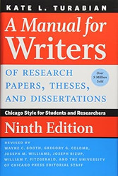 A Manual for Writers of Research Papers Theses and Dissertations