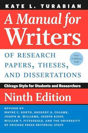 A Manual for Writers of Research Papers Theses and Dissertations