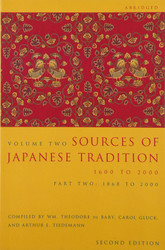 Sources of Japanese Tradition Volume 2
