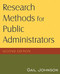 Research Methods For Public Administrators