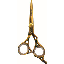 Black Ice Stylish Off Set Grip Gold 5" Scissor