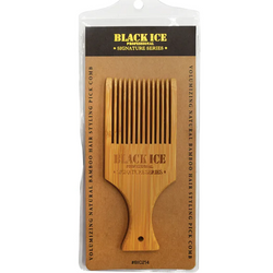 Black Ice Volumizing Natural Bamboo Pick Comb