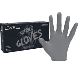 L3VEL3 Professional Liquid Metal Medium Nitrile 100 Gloves