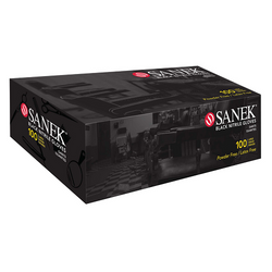 Sanek Black Nitrile Gloves 100 Pack - X-Large