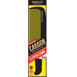 Black Ice Carbon Clipper Comb 9"