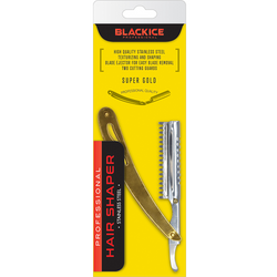 Black Ice Professional Gold Blade Cleaning Brush - Barber Salon Supply