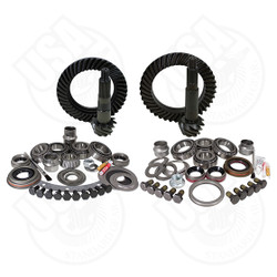 This is a complete package that includes front & rear ring & pinion sets along with the most complete master overhaul kits on the market, giving you everything you need to re-gear the front & rear differential in one easy part number.