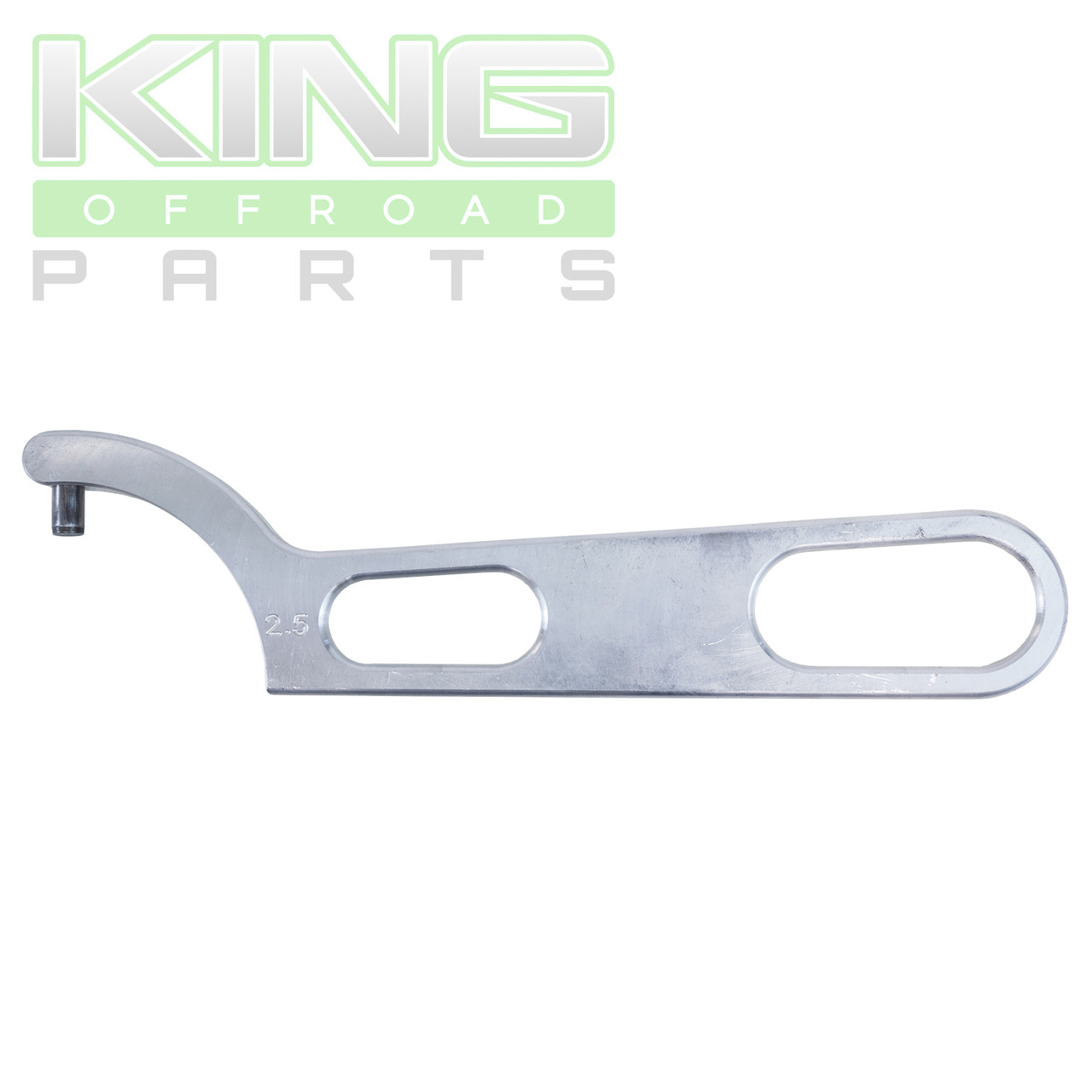 ALUMINUM 2.5 SPANNER WRENCH WITH DOWEL PIN FITS KING SHOCKS King Off