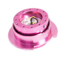NRG 2.5 STEERING WHEEL QUICK RELEASE PINK BODY WITH PINK RING 
