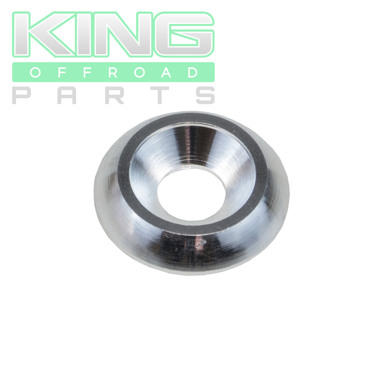 SILVER ANODIZED ALUMINUM BODY WASHER WITH 3/4" OD WITH X 1/4" ID, WITH