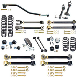 TJ Johnny Joint 4 Inch Suspension System W/Sway Bar Disconnects For Up To 35 Inch Tires Currie Enterprises