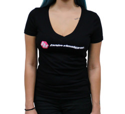 Baja Designs Black Ladies V Neck T Shirt Medium Baja Designs