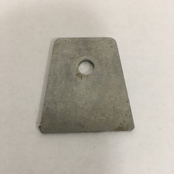 FLAT TOP TAB WITH 1/4 HOLE 1.5 OVERALL HEIGHT 1.350 BOTTOM WIDTH 1.022 TOP WIDTH .071 THICK