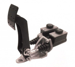 JAMAR PERFORMANCE FLOOR MOUNT DUAL BRAKE PEDAL ASSEMBLY WITH 3/4"X 3/4"  MASTER CYLINDERS