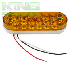 amber 6" oval tail light 