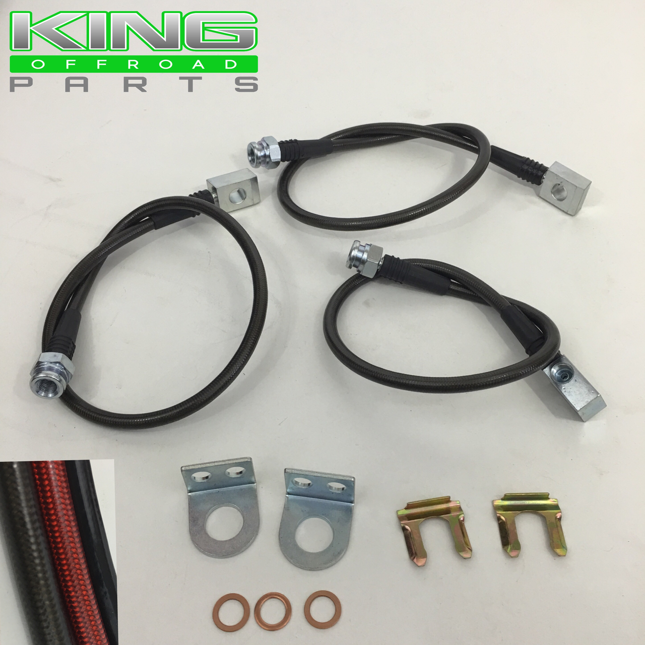 CHEROKEE (XJ) EXTENDED BRAKE LINES King Off Road Parts