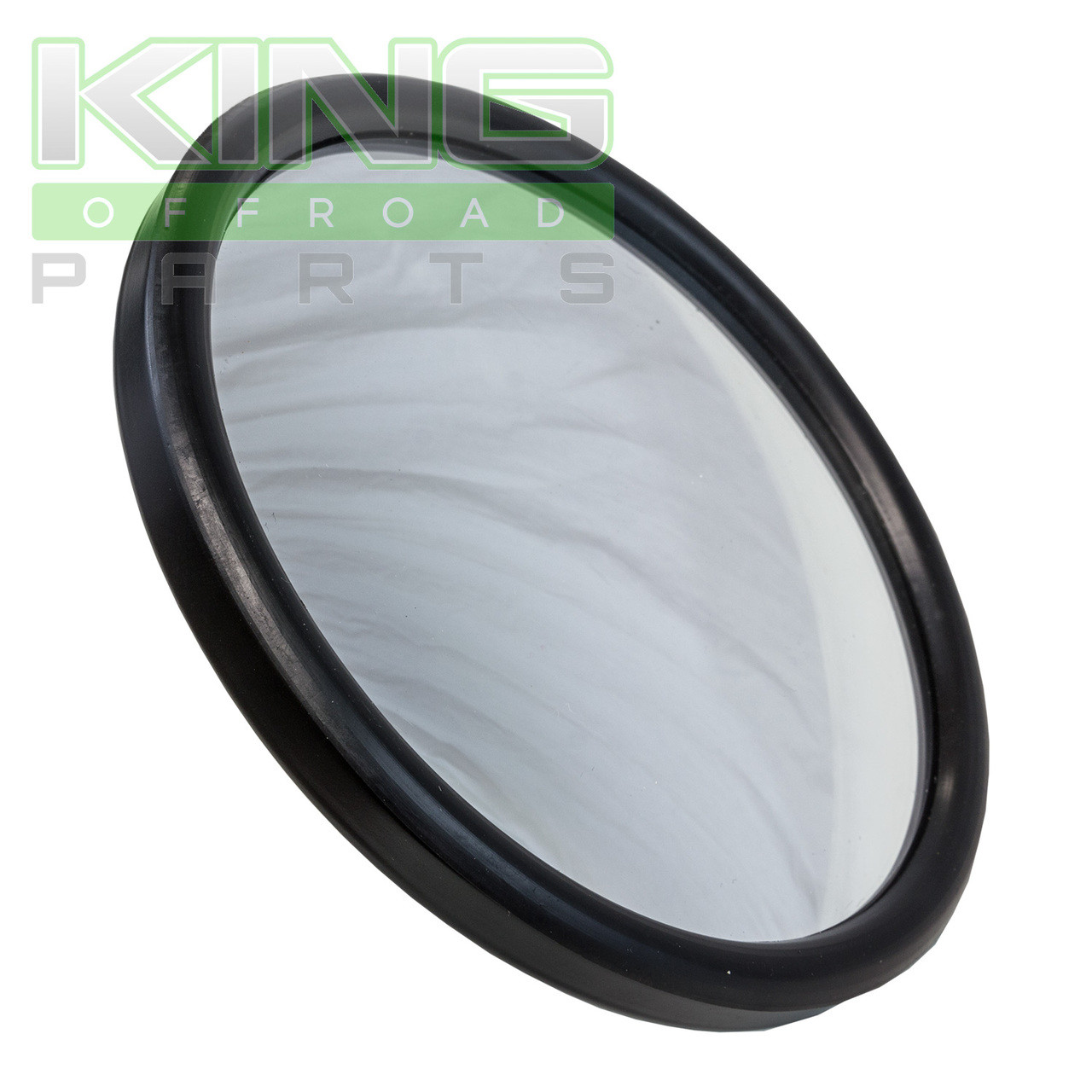 5" ROUND MIRROR WITH FLAT GLASS AND BLACK BACK King Off Road Parts