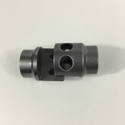 CHROMOLY TUBE CONNECTOR FOR 1.5 X .095 TUBING. FLAT MATING SURFACE WITH 2 BOLTS ON THE SAME SIDE