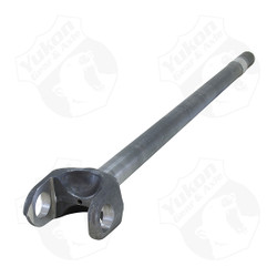 Yukon 4340 Chrome-Moly left hand inner axle for '79 and newer GM 8.5" Blazer and truck with a length of 35.46" and 30 splines. Yukon 4340 Chrome-Moly axles provide up to 50% increased strength over stock axles for use in extreme performance applications with large tires and high horsepower. Yukon's 4340 axles are manufactured using the latest technologies and the highest quality materials to ensure high strength and long life. Limited Lifetime warranty covers manufacturing defects and axle breakage for as long as you own the vehicle. This warranty is not transferable to another party. "No Questions Asked" replacement for first warranty return, however Yukon reserves the right to either replace axle or refund original purchase price after the first warranty claim. Yukon (through Randy's ring & pinion) makes final determination on warranty considerations.