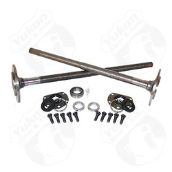 One piece short axles for Model 20 '76-'3 CJ5, and '76-'81 CJ7 with bearings and 29 splines, kit. Yukon 1541H alloy axles come with a five year warranty against manufacturing defects. These axles will not work with an Auburn Ected or a factory Powr Lok posi with two piece side gears.