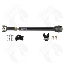 Yukon Heavy Duty Driveshaft for '07-'11 JK front. 1310 U/Joint. Fits 2-door and 4-door Rubicon and non-Rubicon. Fits up to 4.5" lifts w/ 35" tires. Fits Automatic & Manual Transmissions.