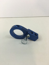 hard anodized blue clamp on fold down whip mount for 1.5" tubing 