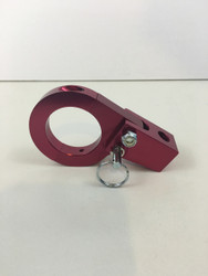 hard anodized red clamp on fold down whip mount for 1.5" tubing 