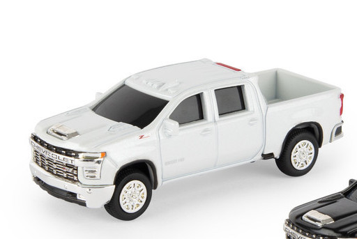 ミニカー 1/64 2020 Chevrolet Silverado 1/64 2020 Chevy Siverado white - Windy Hill Farm Toys