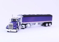 1/64 Kenworth W900 Day Cab with Wilson 34' Pacesetter Purple