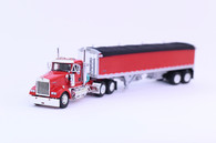  1/64 Kenworth W900 Day Cab with Wilson 34' Pacesetter Red